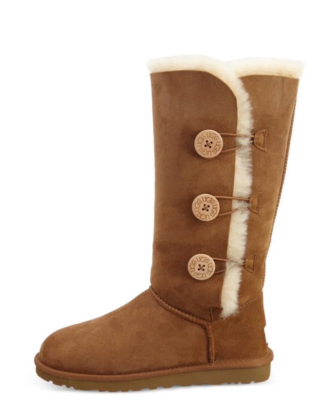UGG Bailey Suede Button Boots Size 7
